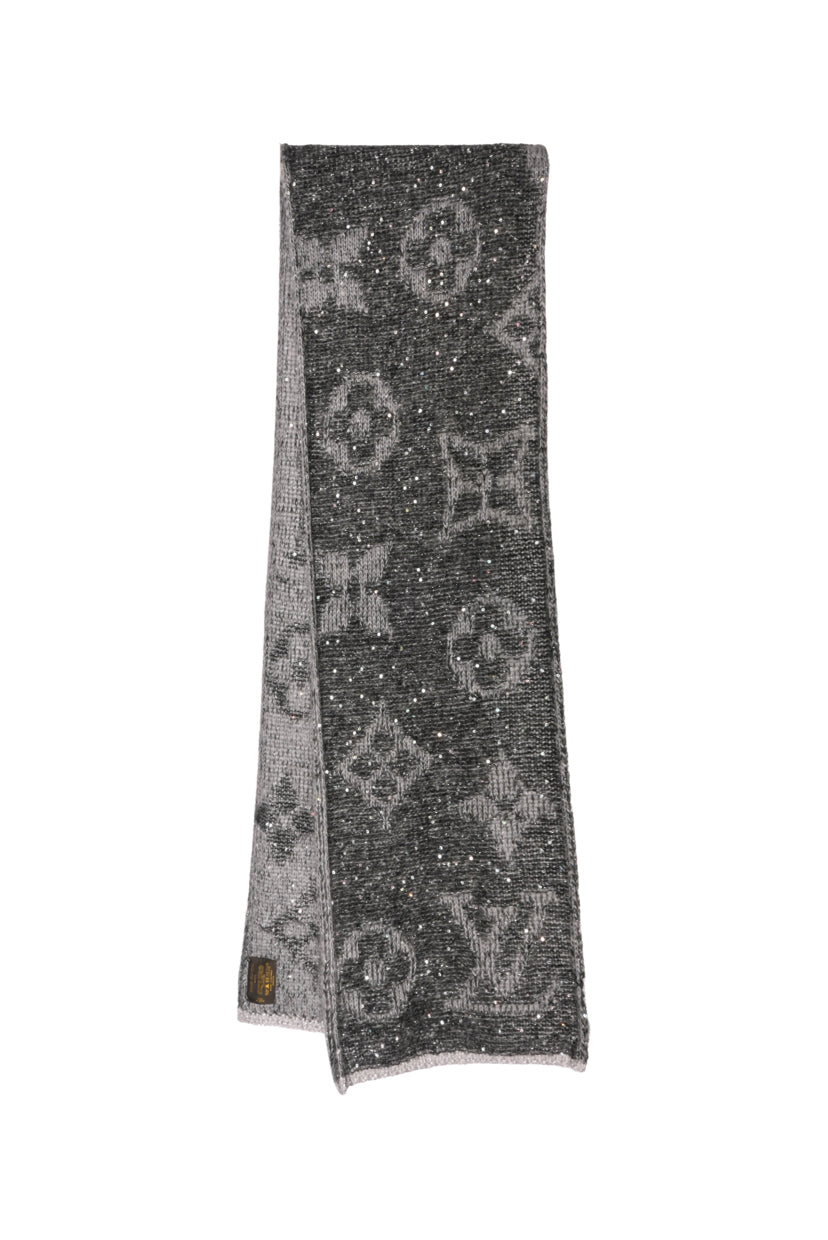 Louis Vuitton Sunset Monogram Sequin Mohair Blend Scarf