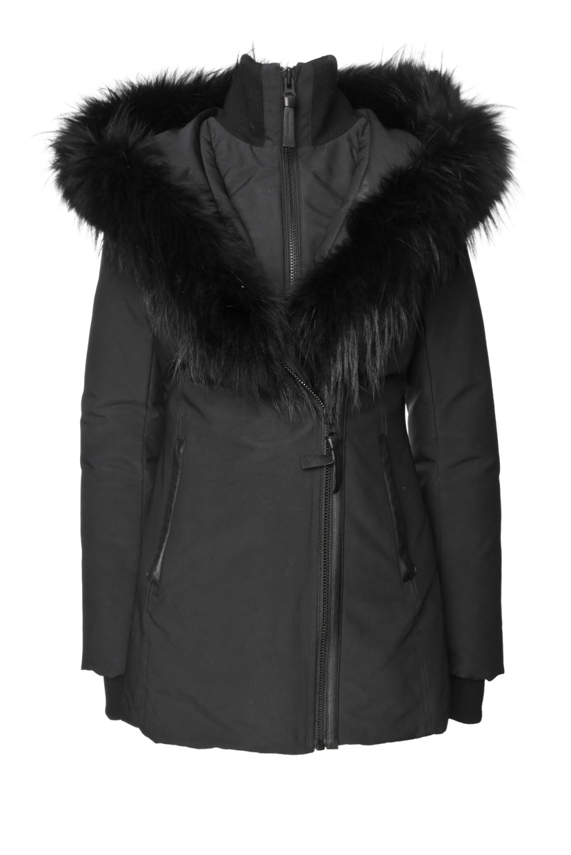 Mackage Size S Trish Down Parka with Racoon Fur Trim