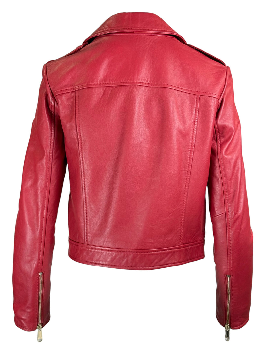 Max & Co Size 2 Leather Moto Jacket