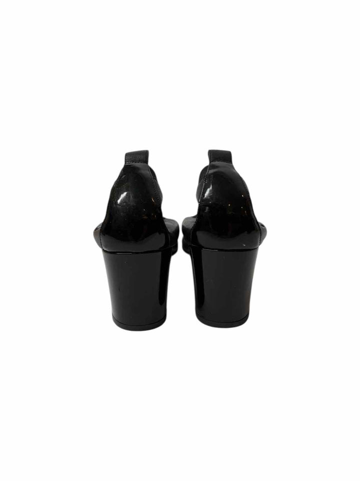 Chanel Elastic Leather Embroidered Size 40.5 Pumps