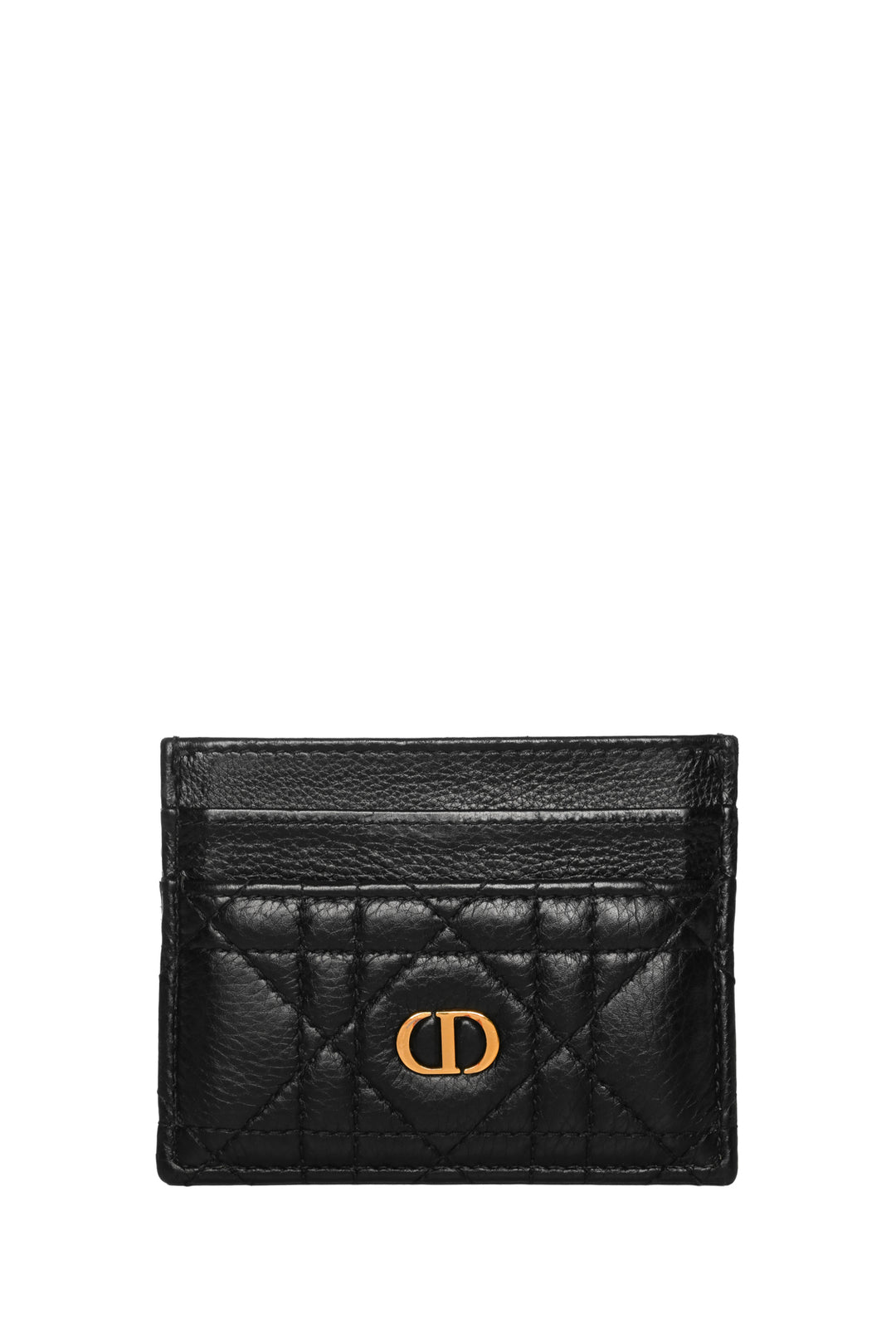 Christian Dior 2024 Cannage Calfskin Caro Freesia Card Holder Wallet