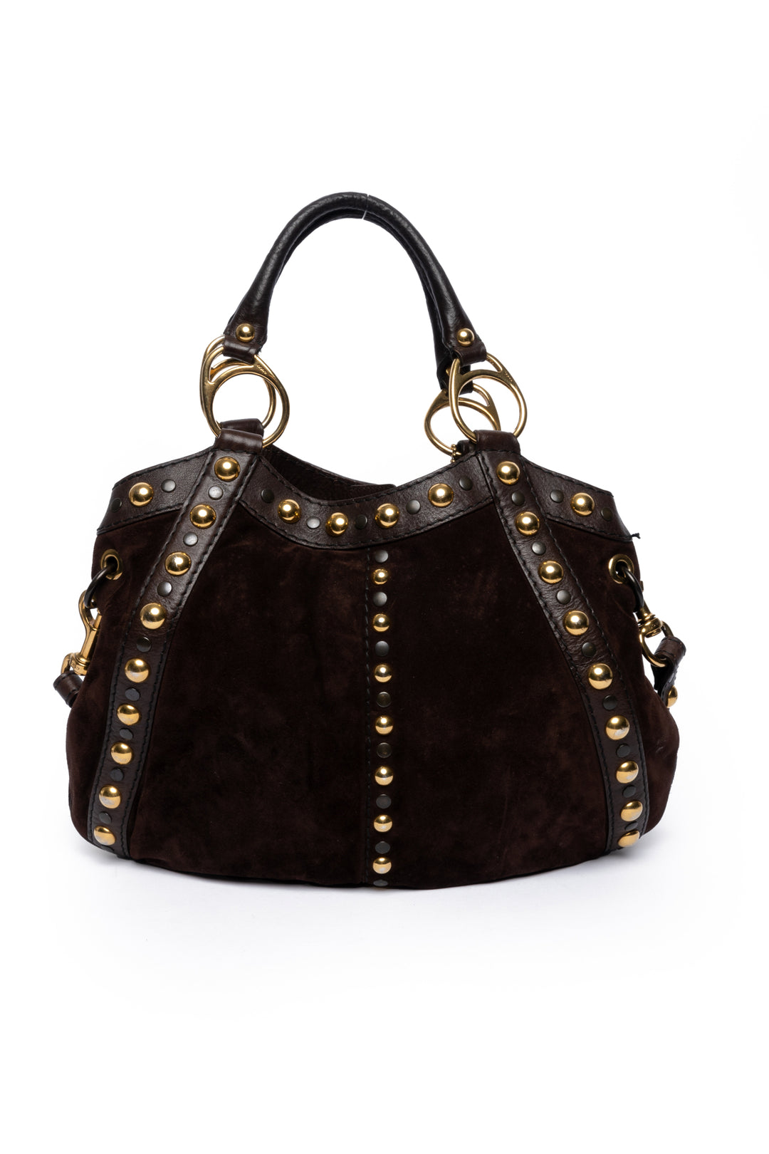 Gucci Studded Fringe Babouska Hobo