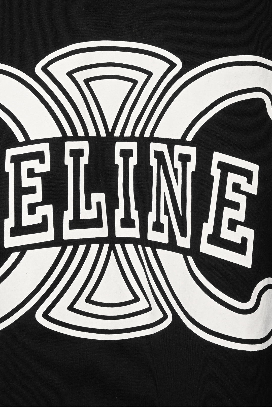Celine Size M Triomphe Logo Cropped Sleeveless T-Shirt