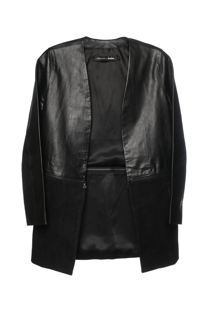 J Brand Size XS Emory Leather & Suede Jacket