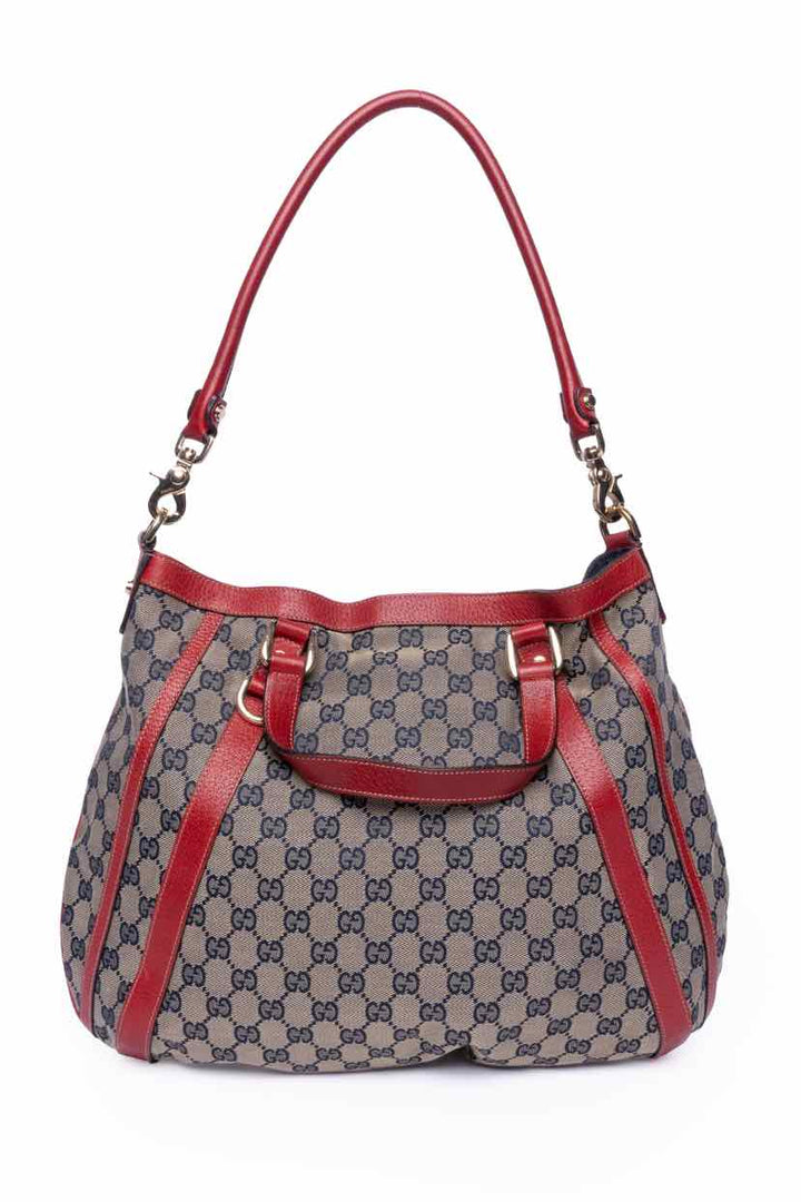 Gucci Monogram Medium Abbey Convertible Hobo