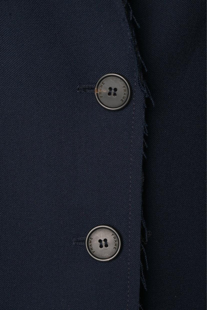 Frame Size XS Oversized Raw-Edge Blazer