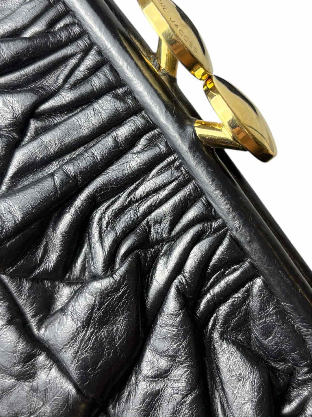 Marc Jacobs Original Small Quilted Leather Stam Kiss-Lock Chain  Purse