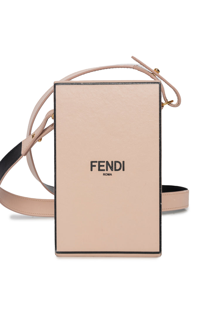 Fendi Leather Vertical Box Crossbody Bag