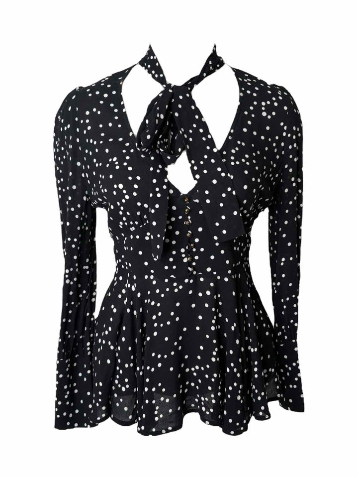 Zimmermann Dot Pussy Bow Size 1 Top