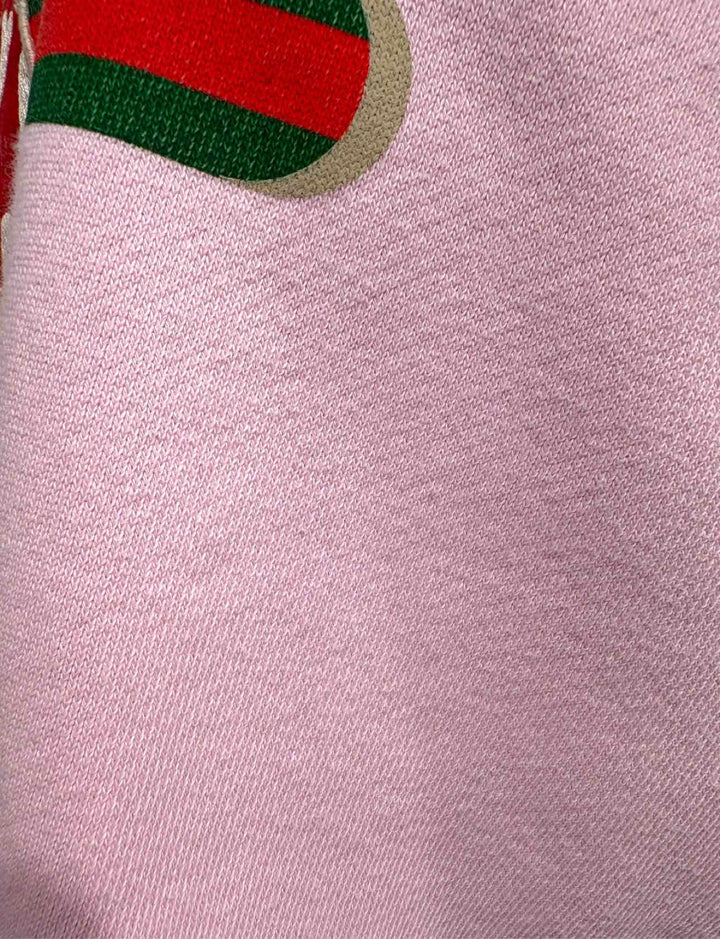 Gucci Size M GG Logo Embroidered Apple Sweatshirt