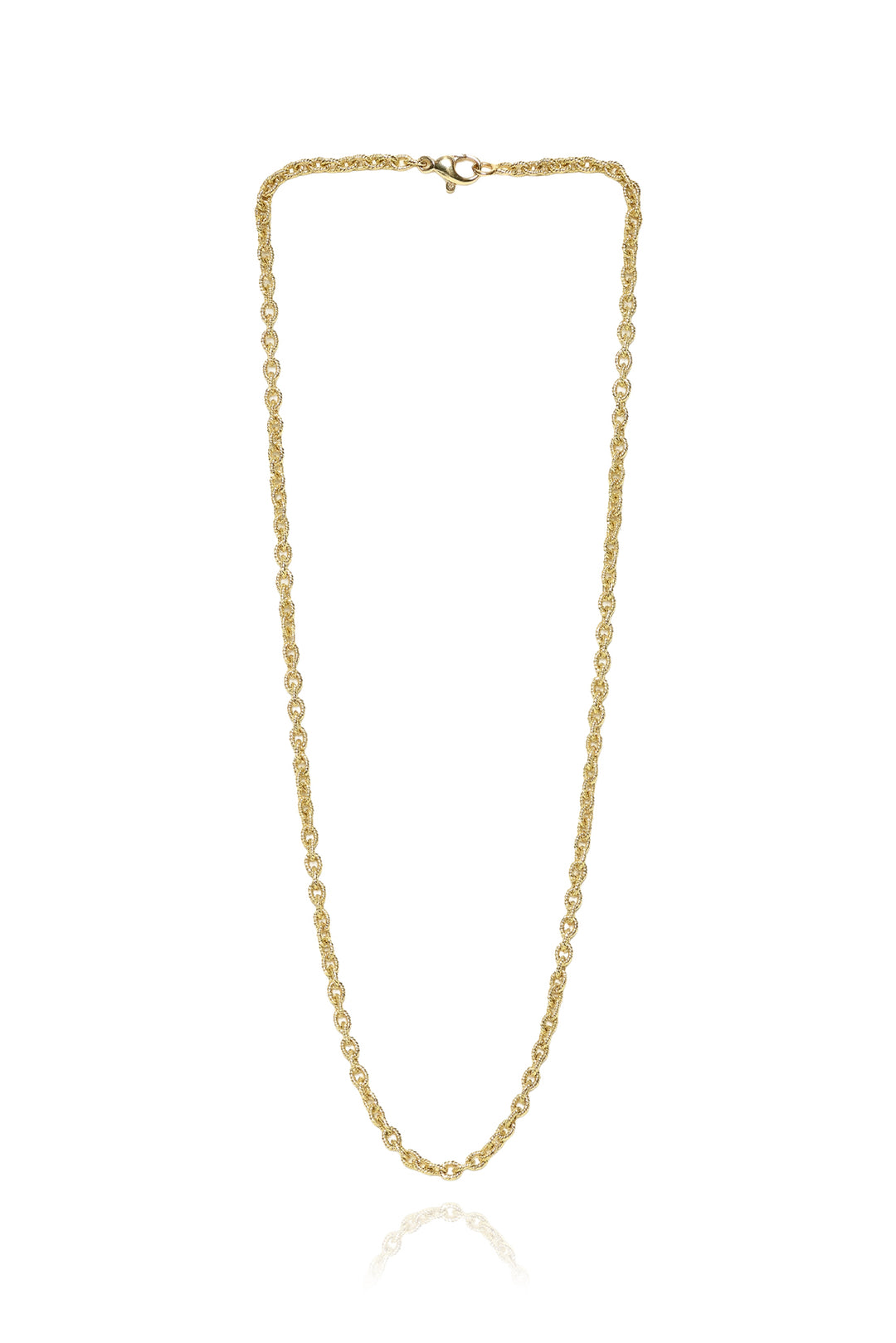 18k Yellow Gold Medium Gauge Chain Necklace