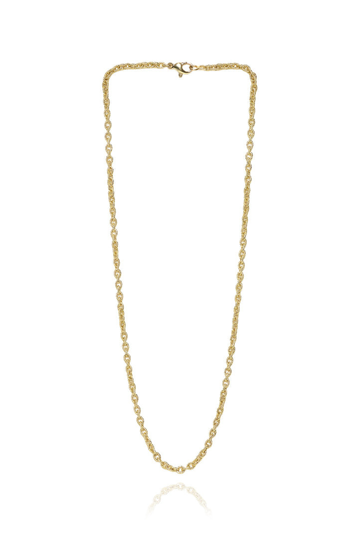 18k Yellow Gold Medium Gauge Chain Necklace
