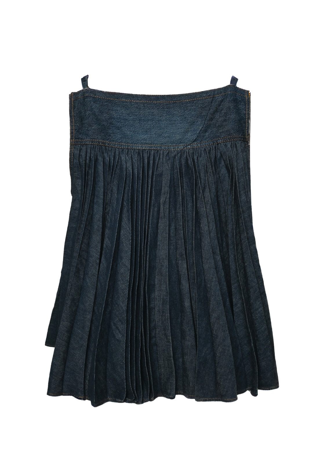 Sacai Size 3 Denim Cami With Pleated Back