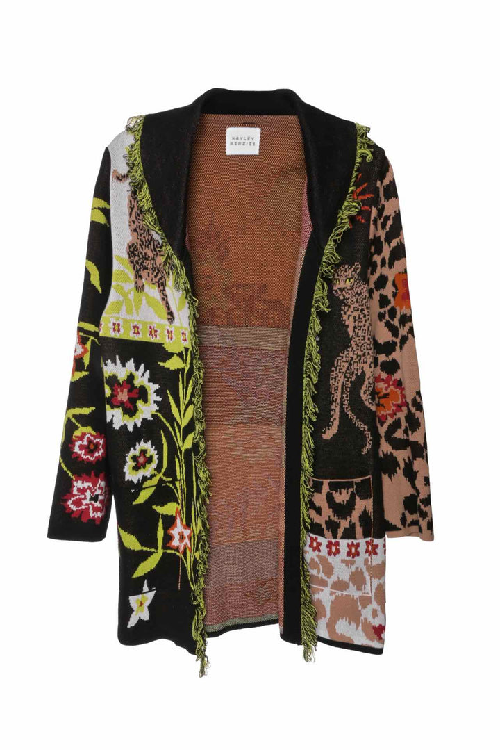 Hayley Menzies Size S Enchanted Leopard Short Cardigan