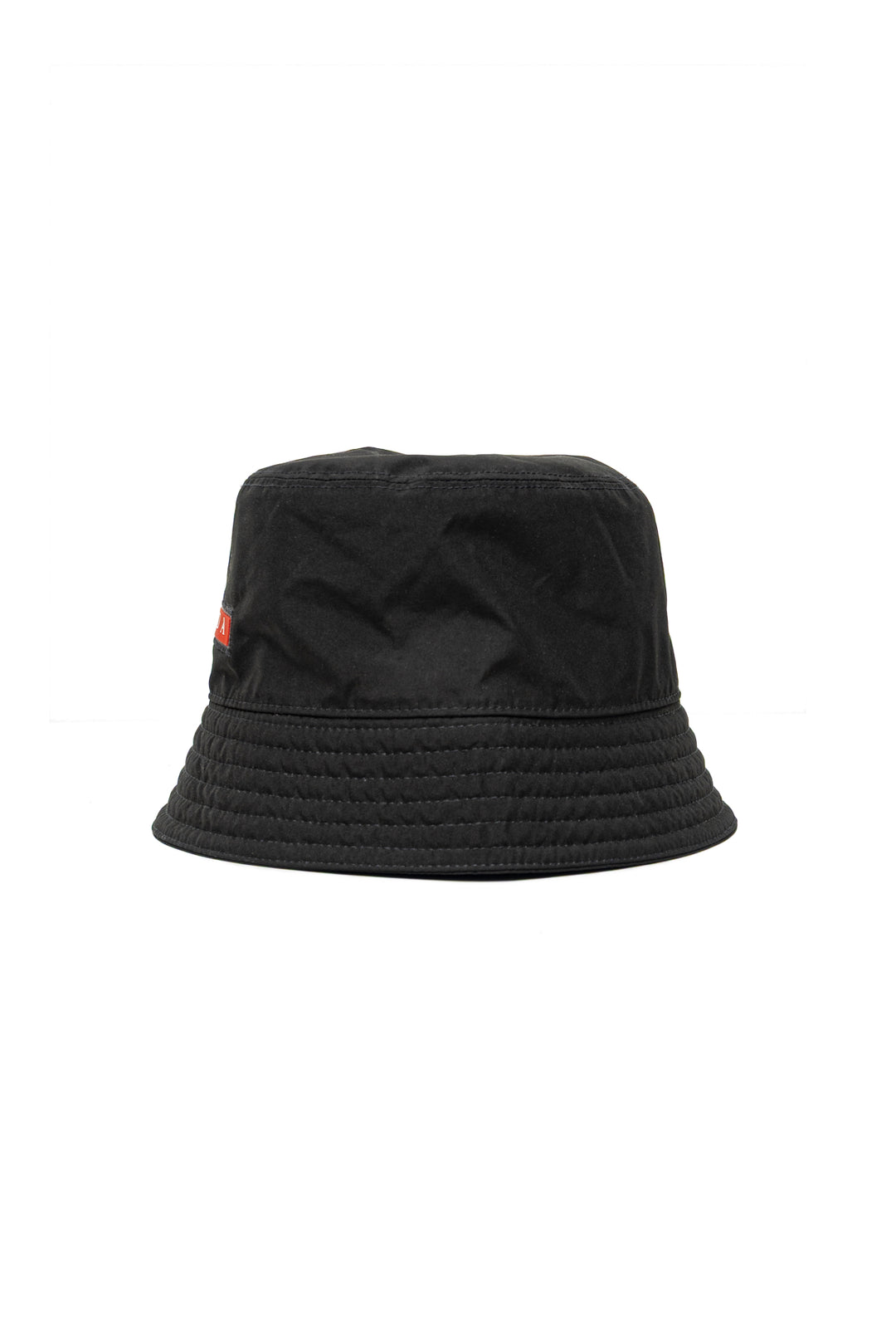 Prada Size M Linea Rossa Logo Technical Nylon Bucket Hat