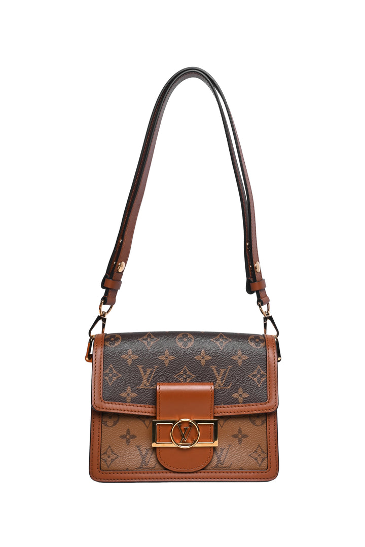 Louis Vuitton 2019 Reverse Monogram Mini Dauphine Shoulder Bag