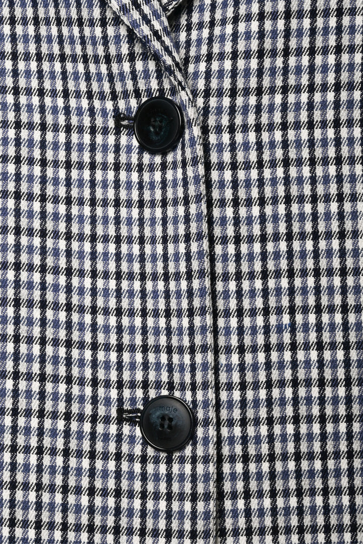 Maje Size M Plaid Blazer & Skirt Set