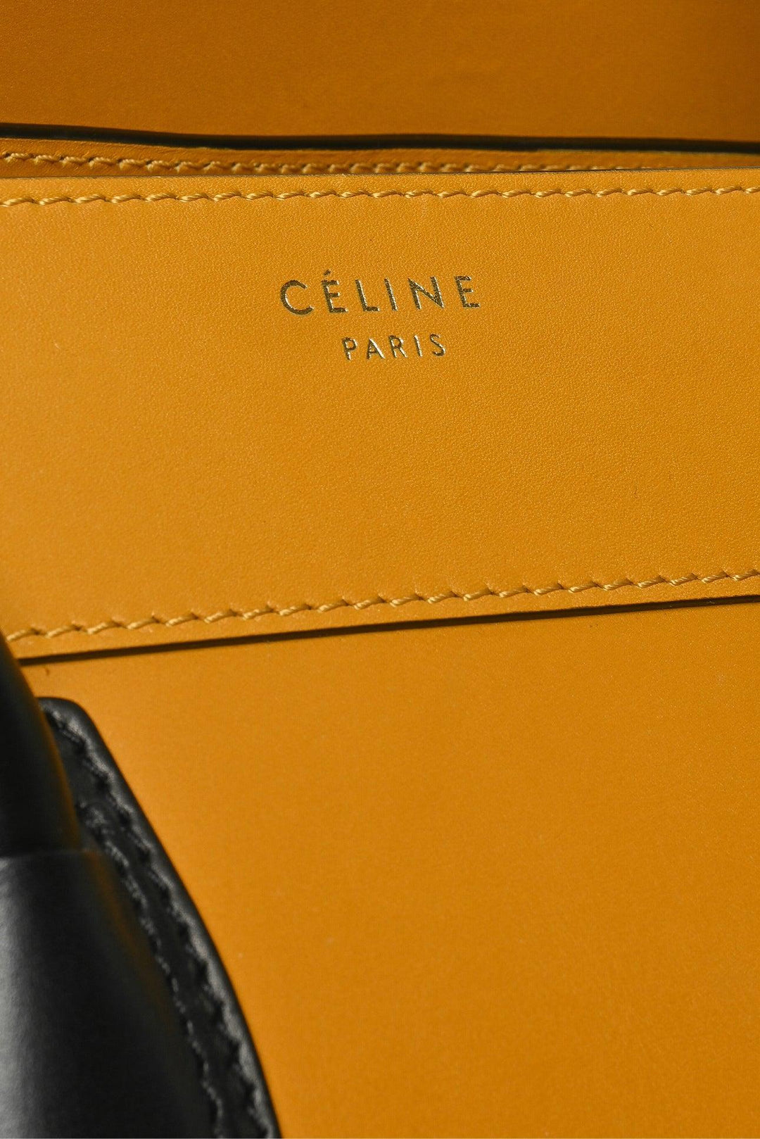 Celine 2013 Two-Tone Calfskin Leather Mini Luggage Tote