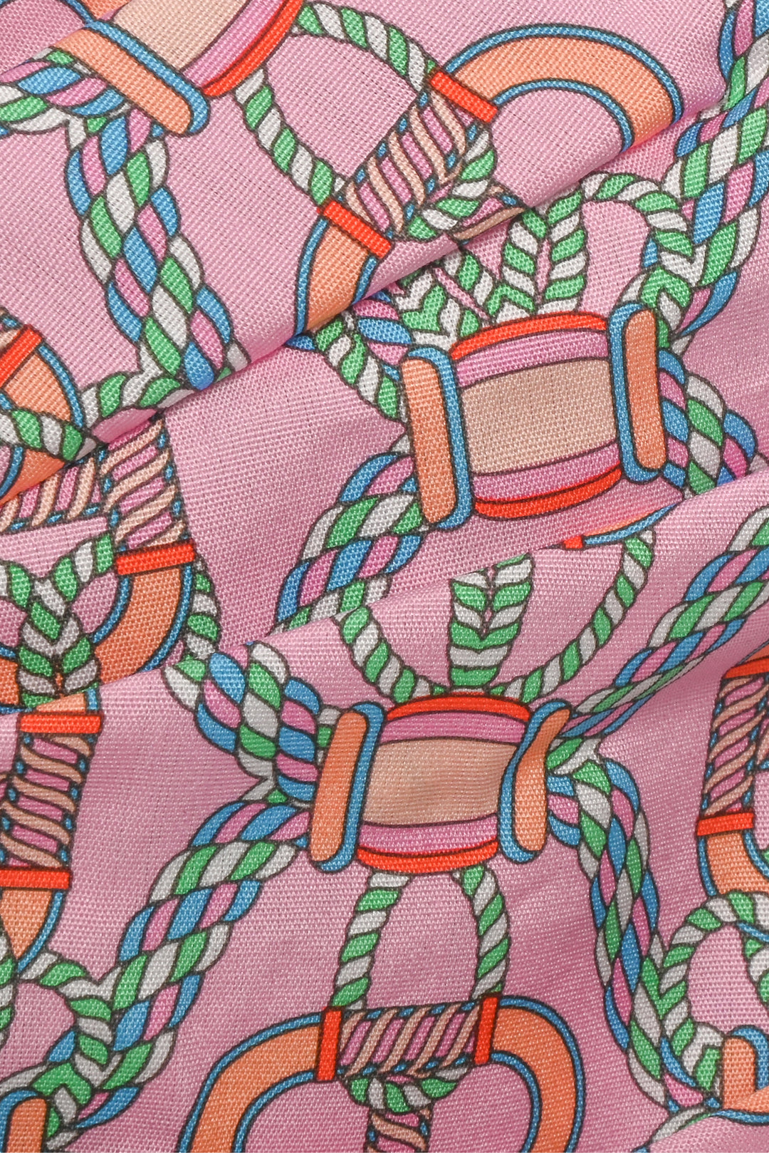 Hermes Size M Canoe H Print Cotton Head Wrap