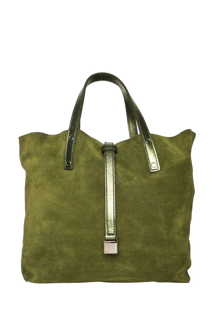 Tiffany & Co Reversible Metallic Suede Tote