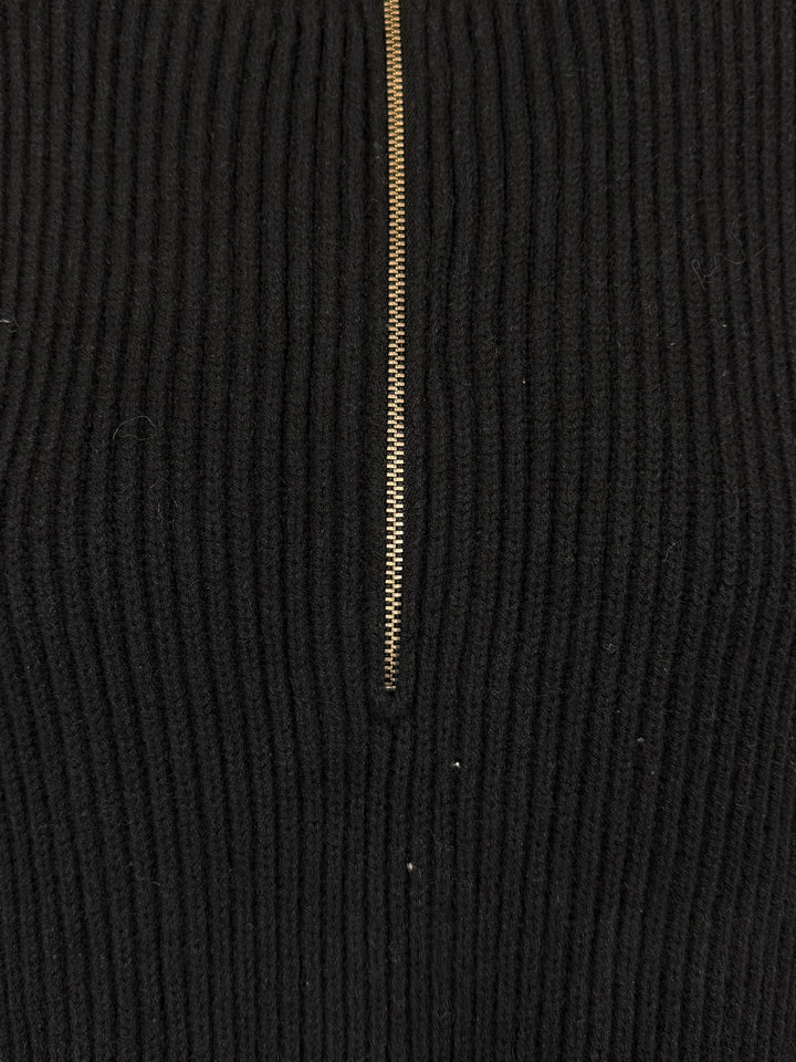 Toteme Size S Fisherman Zipper Knit Sweater