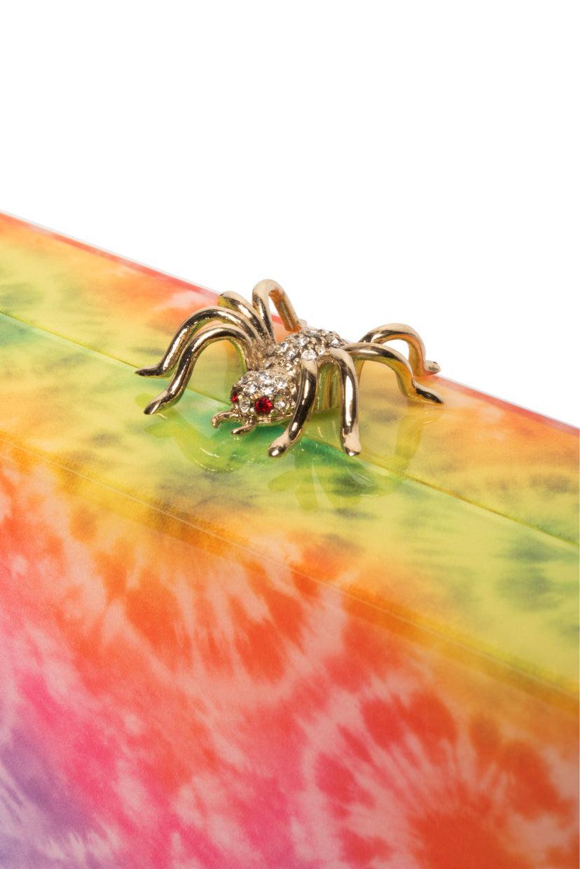 Charlotte Olympia Rainbow Tie-Dye Pandora Clutch