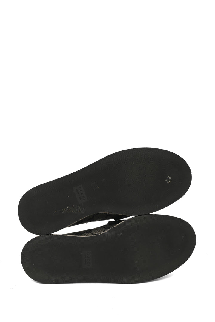 Gucci Size 37.5 Horsebit Wedge Loafers