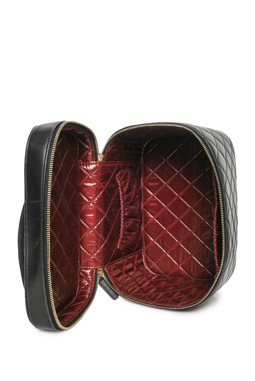Chanel 2017-2018 Quilted Lambskin Trendy Top Handle Vanity Pouch