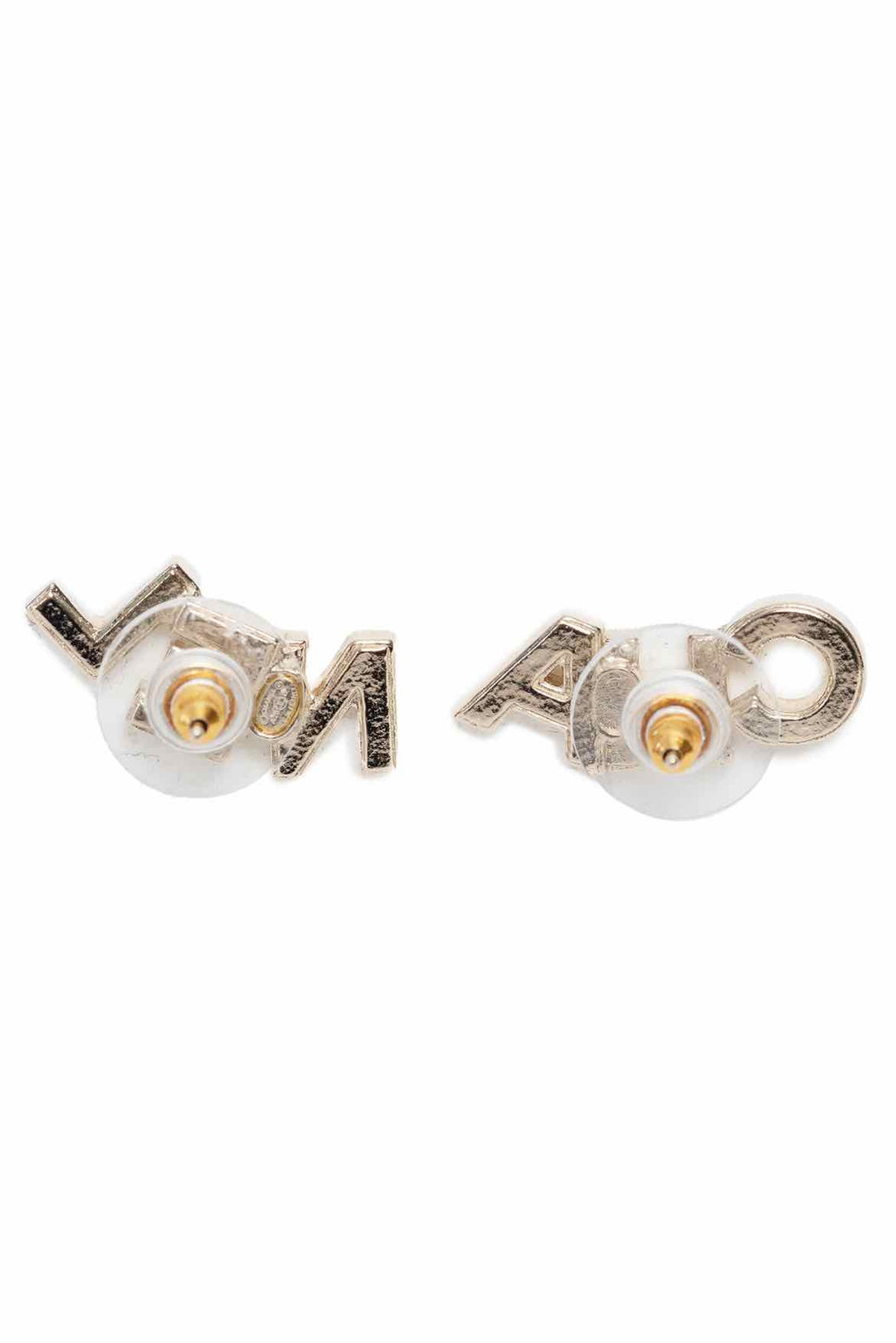Chanel 2020 Crystal Strass CHA NEL Stud Earrings