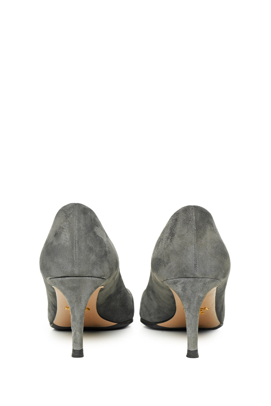 Prada Size 39.5 Suede Pointeed Toe Pumps