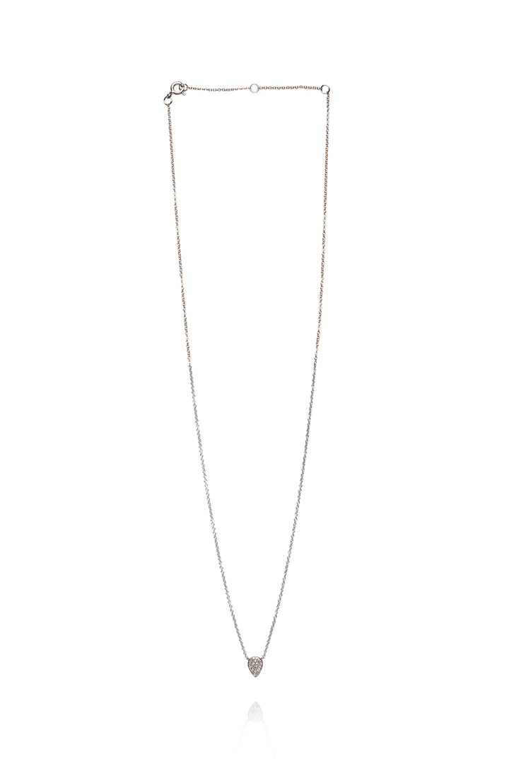 EF Collection 14K White Gold Diamond Necklace