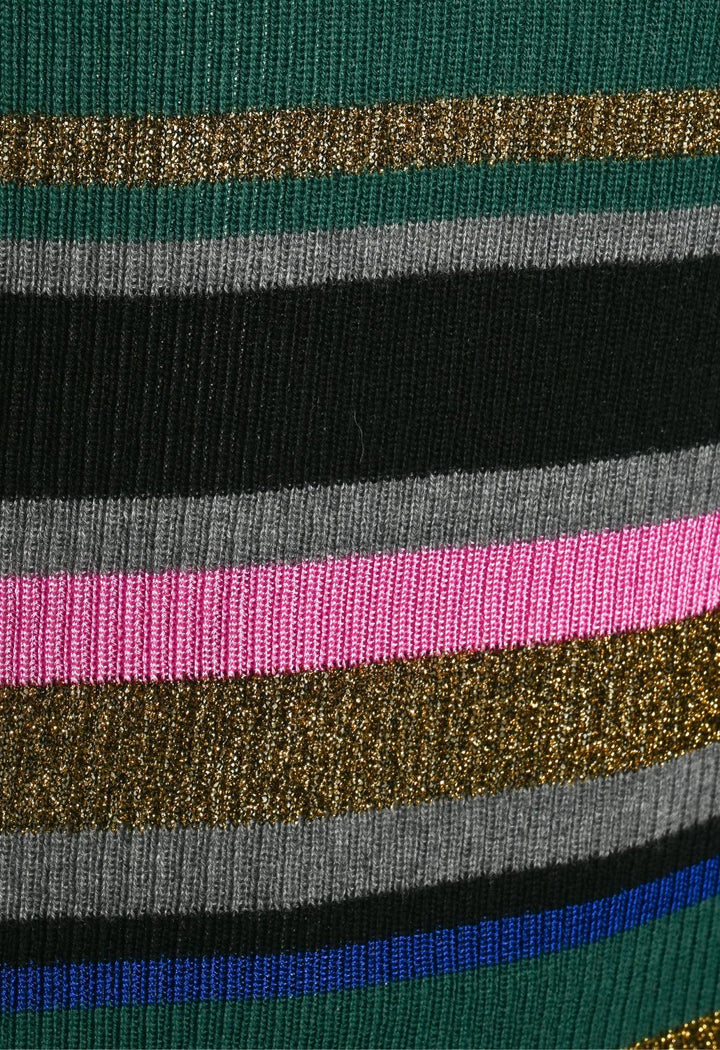 Emilio Pucci Size M Striped Turtleneck Sweater