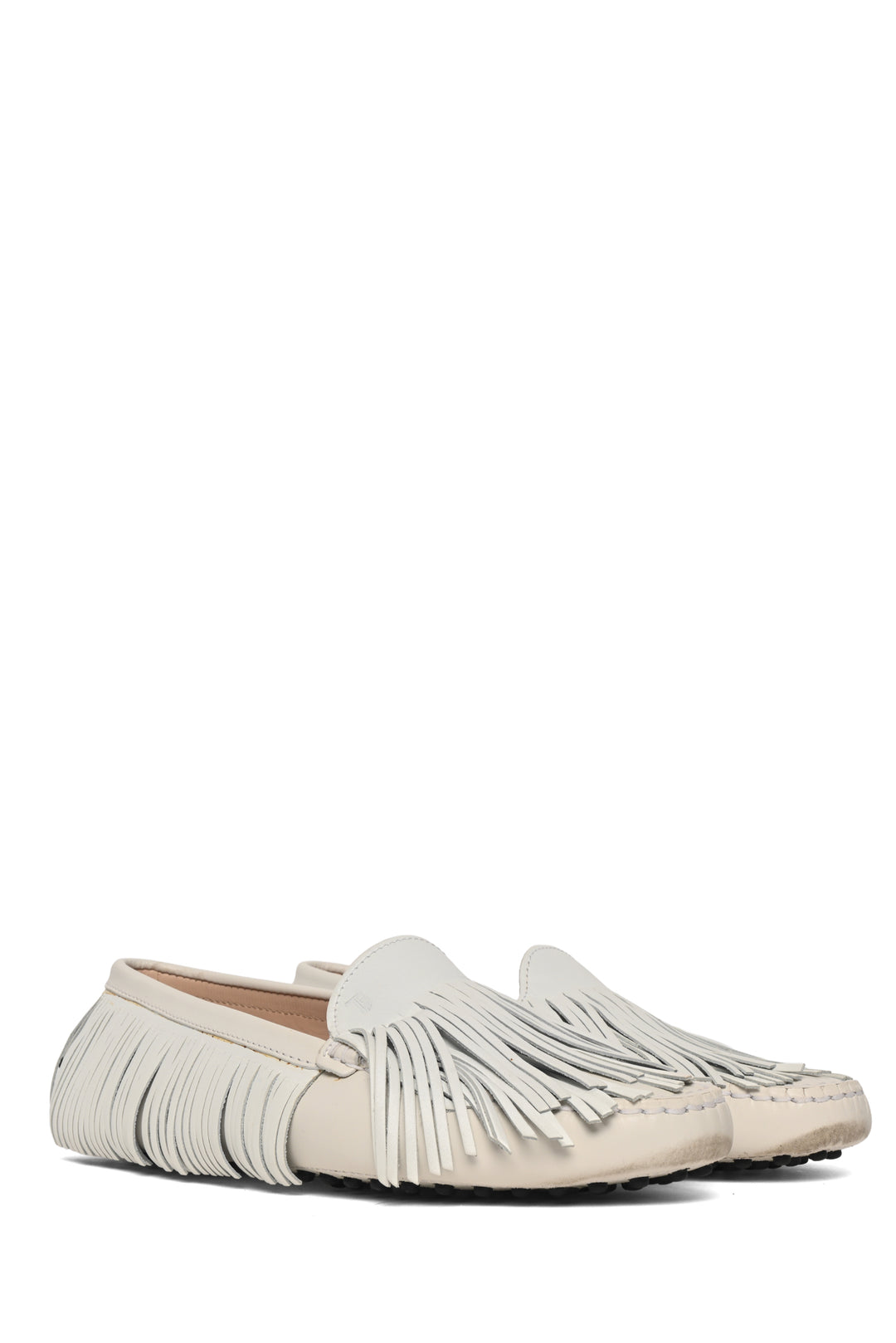 Tod's Size 36.5 Gommini Fringe Loafers
