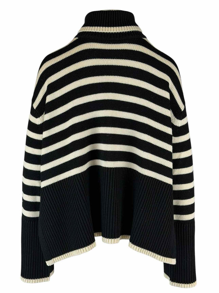 Toteme Size XS Signature Stripe Turtleneck  Sweater