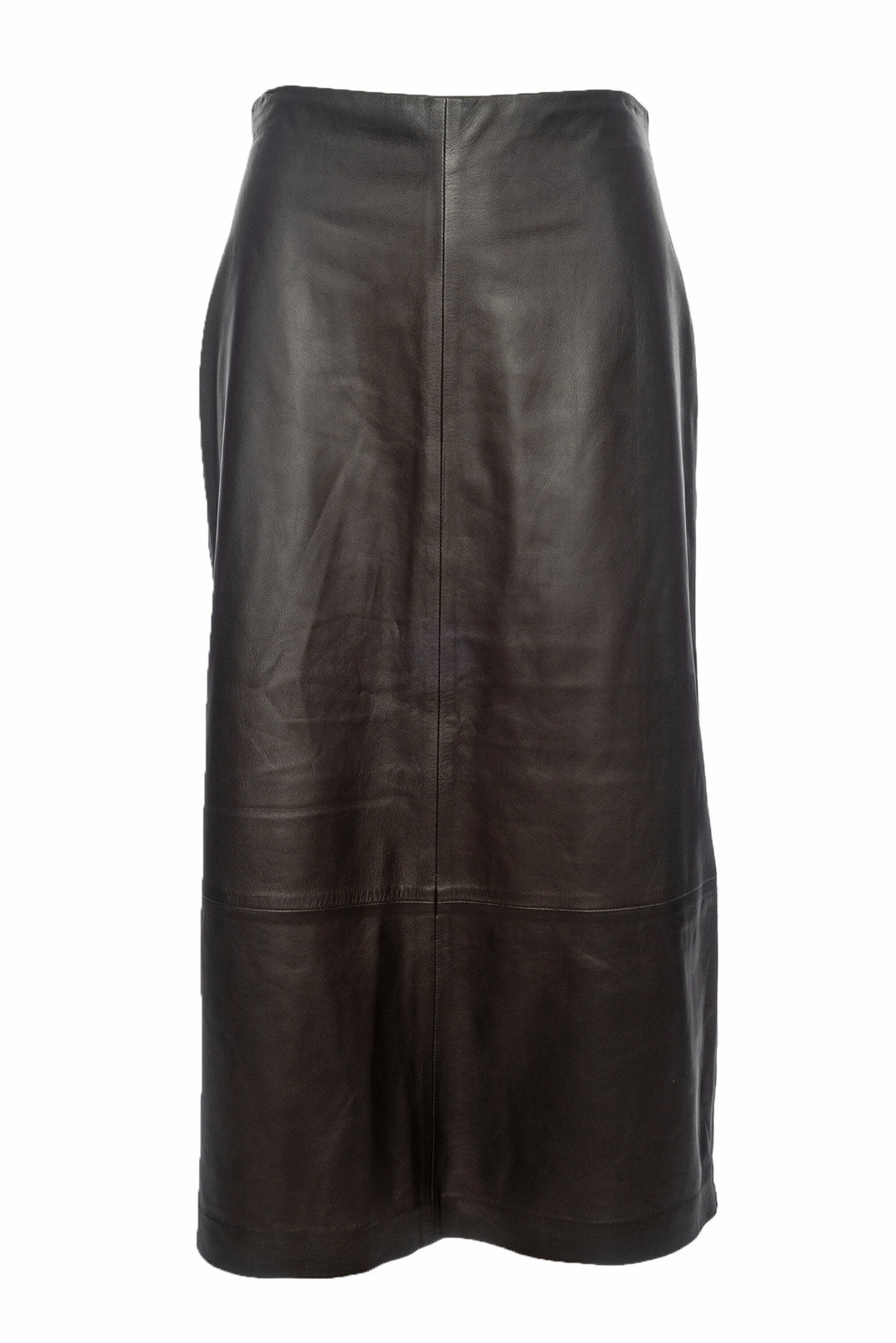 Vince Size 6 Leather Midi Skirt