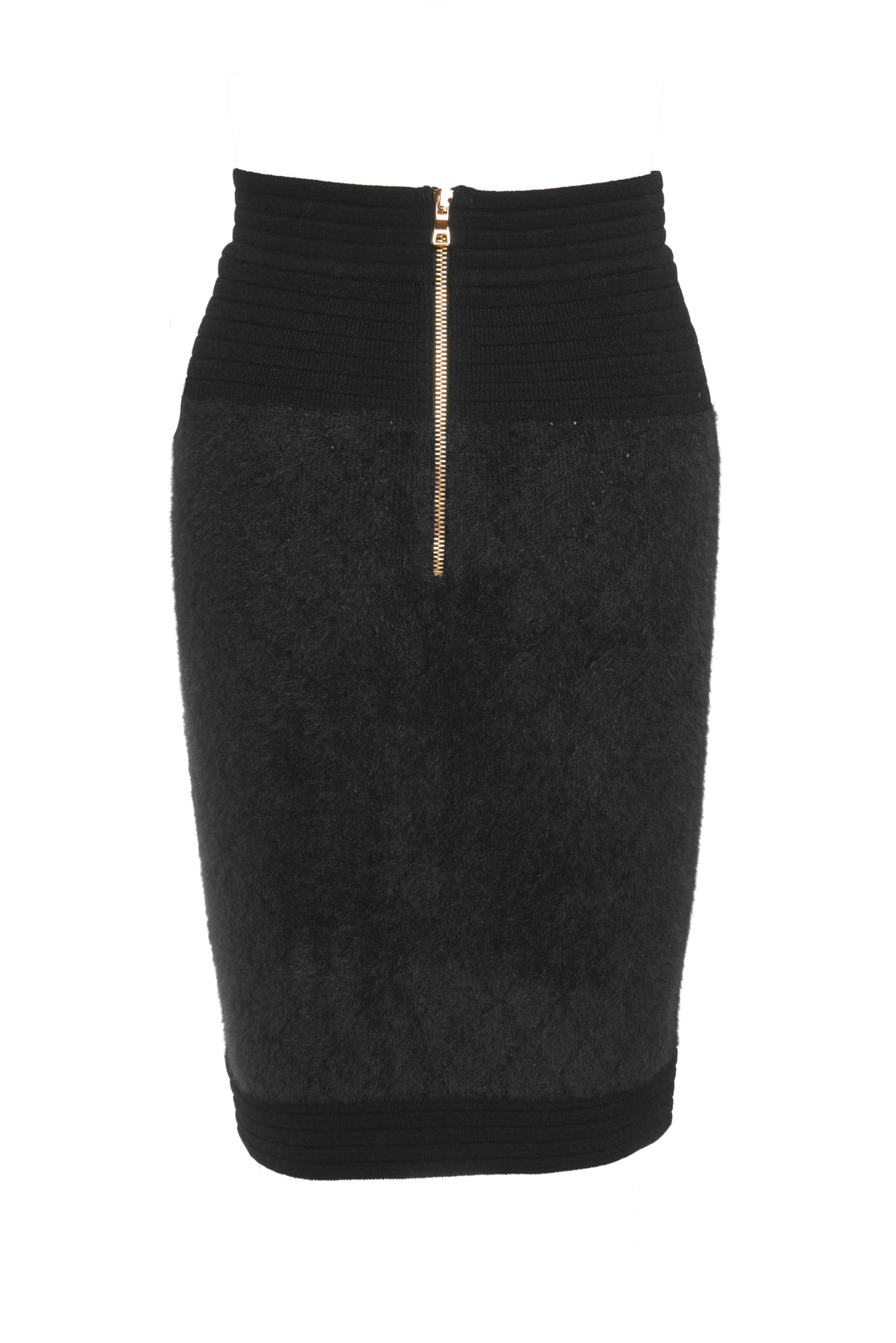 Balmain Size 36 Stretch-Knit Mini Skirt