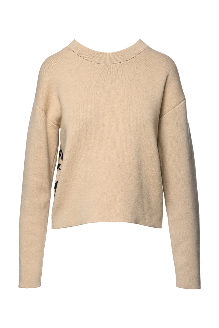 Dior Size 2 Dior Sauvage Back Logo Cashmere Sweater