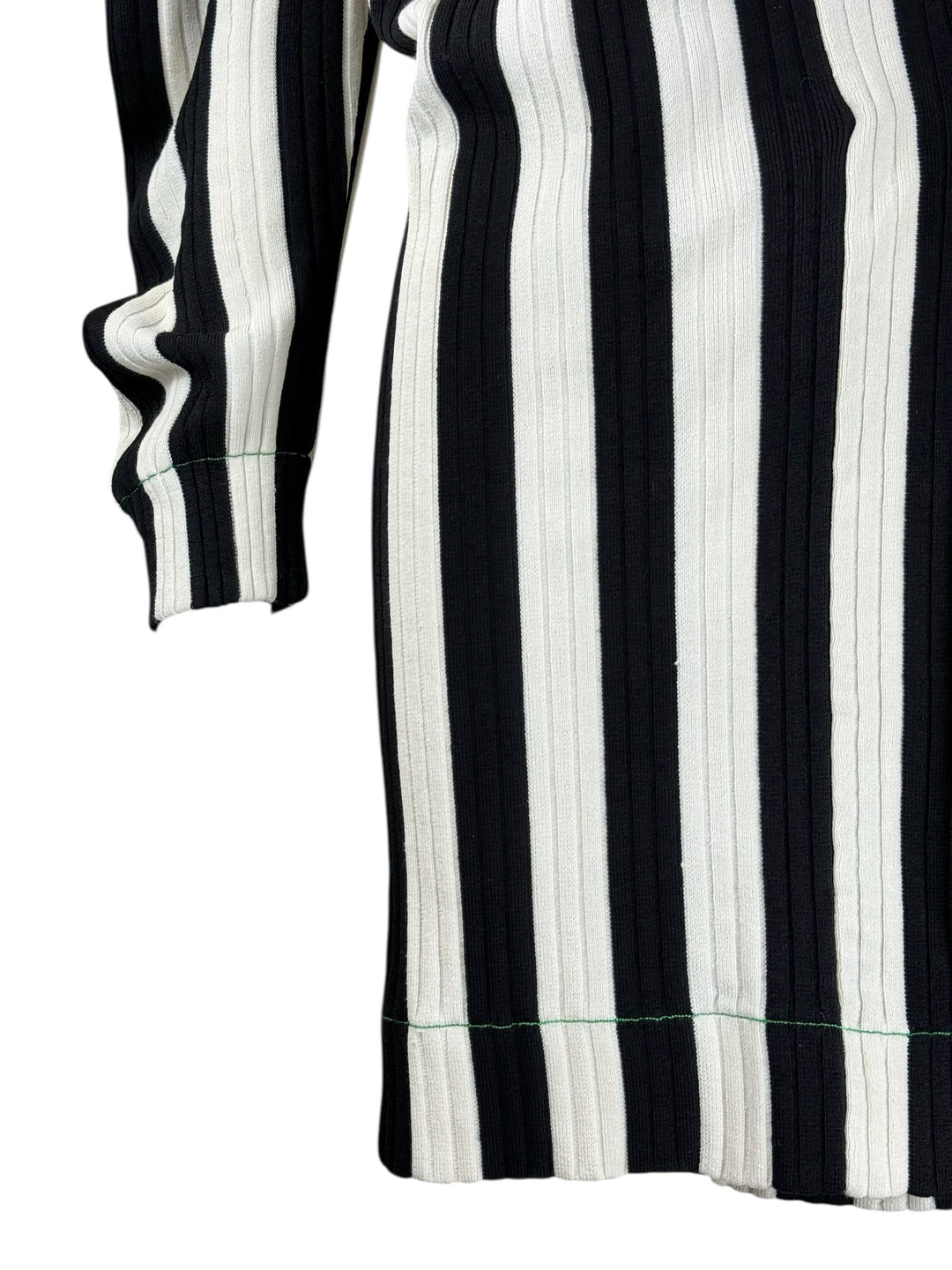 Bottega Veneta Size L Striped Linen-Blend Wrap Cardigan