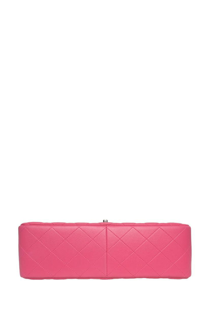 Chanel 2014 Quilted Lambskin Jumbo Double Flap Shoulder Bag