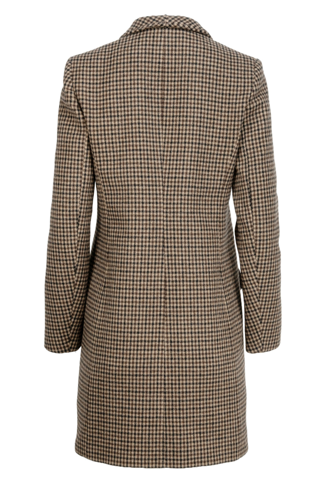 maje Size 38 Houndstooth Single Breasted Coat