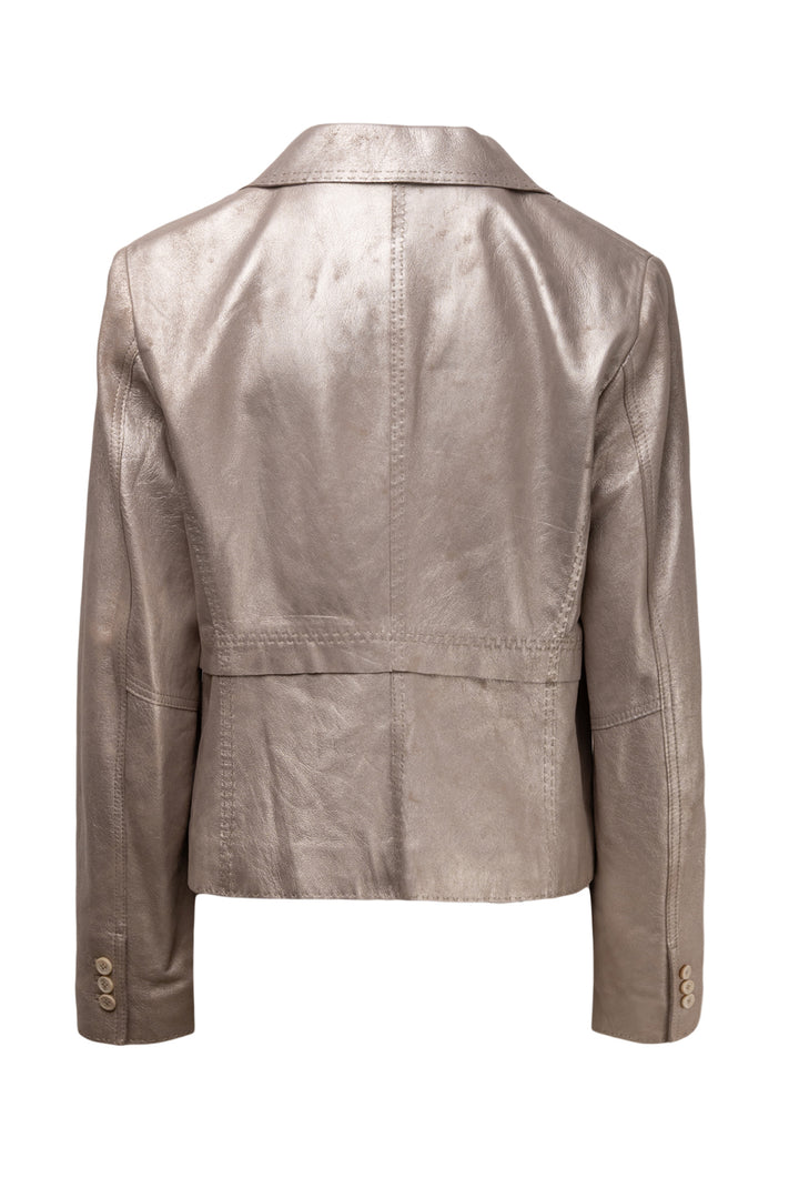 Elie Tahari Size XL Leather Blazer