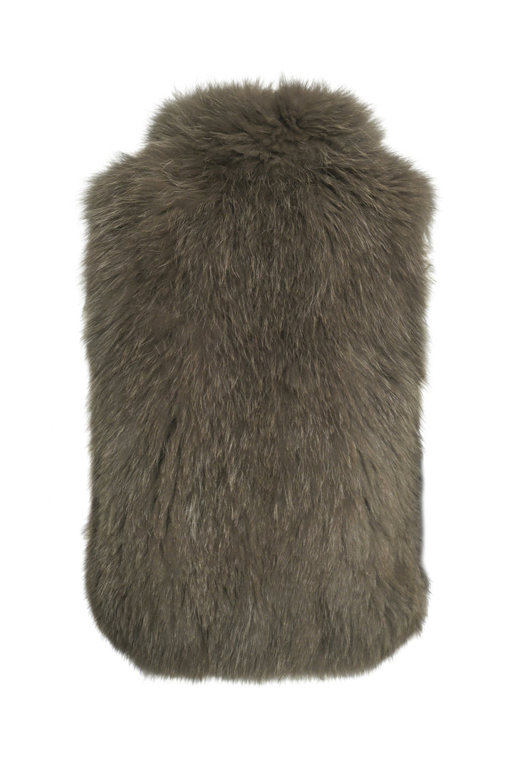Theory Size S Hanalee Dyed Blue Fox Fur Vest