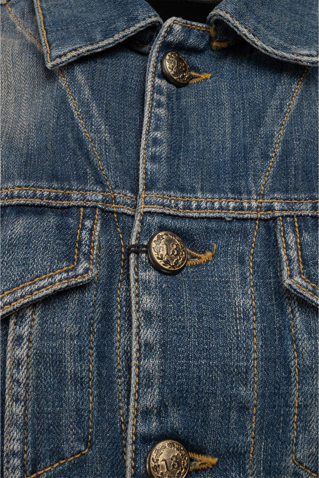 R13 Size S Denim Layered Vest