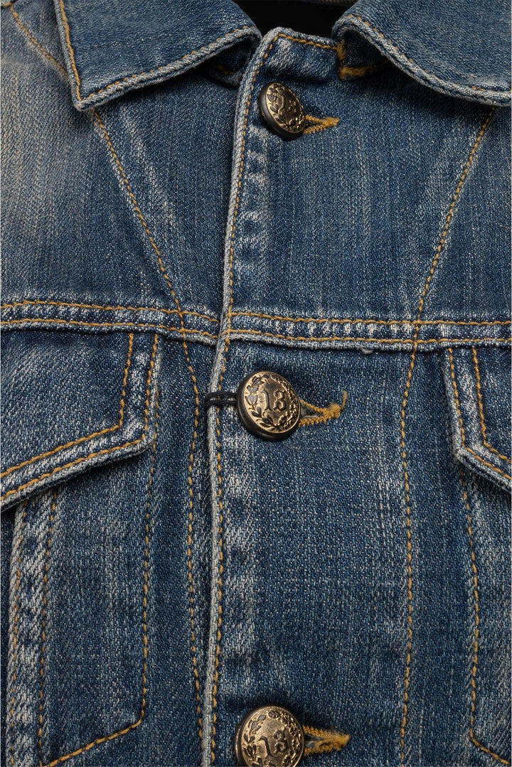 R13 Size S Denim Layered Vest