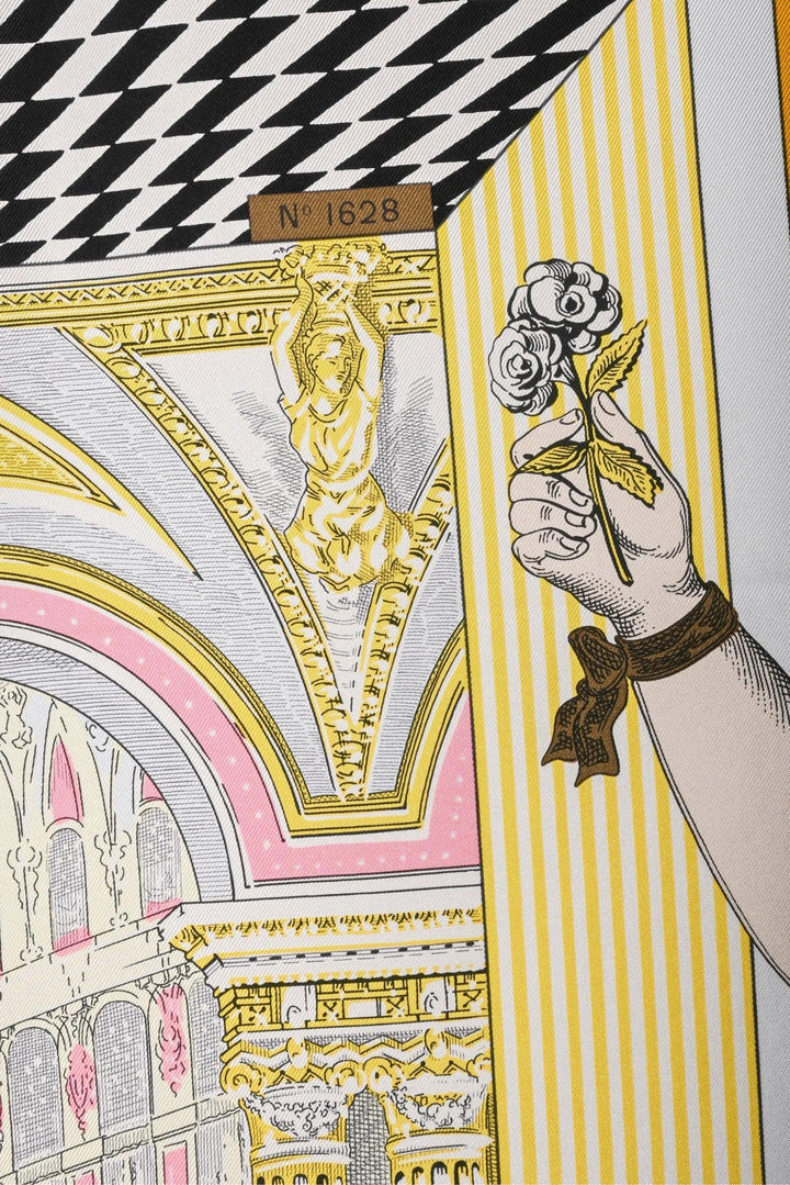Hermes Grand Theatre Nouveau Silk Scarf 90