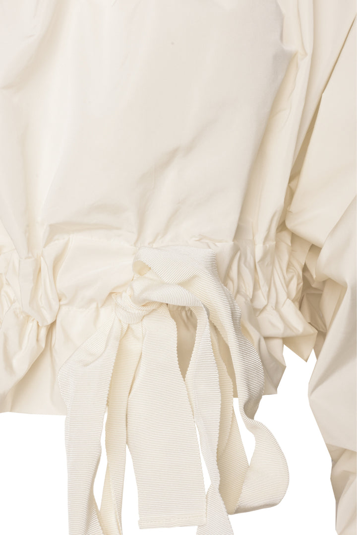 Patou Size 36 Grosgrain Puff Sleeve Tops