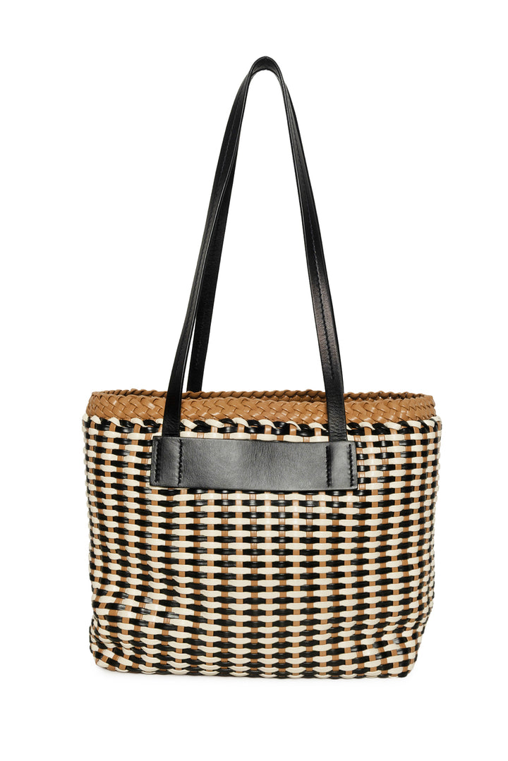 Miu Miu Large Woven Leather Tote