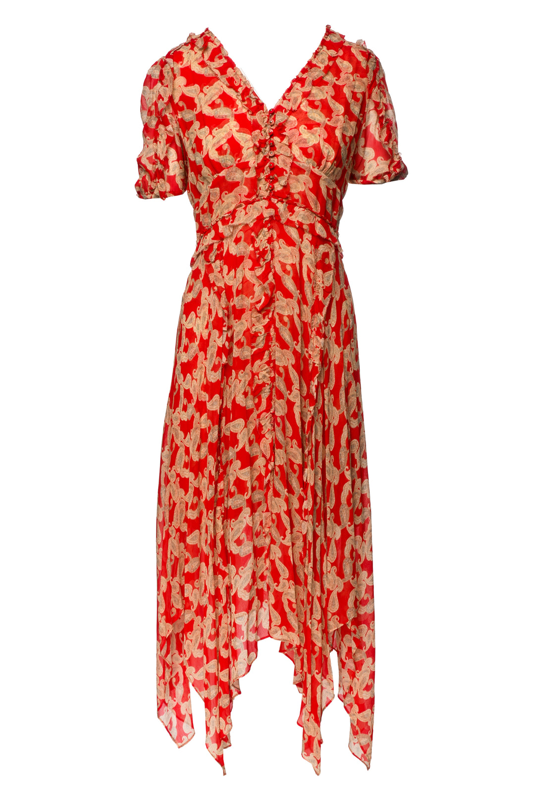 The Kooples Size 2 Paisley Midi Dress
