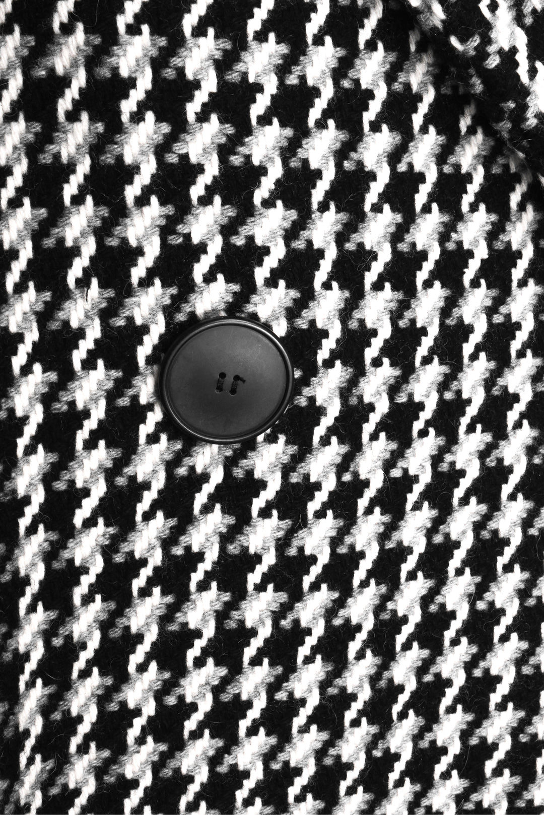maje Size 0 Houndstooth Wool Blend Coat