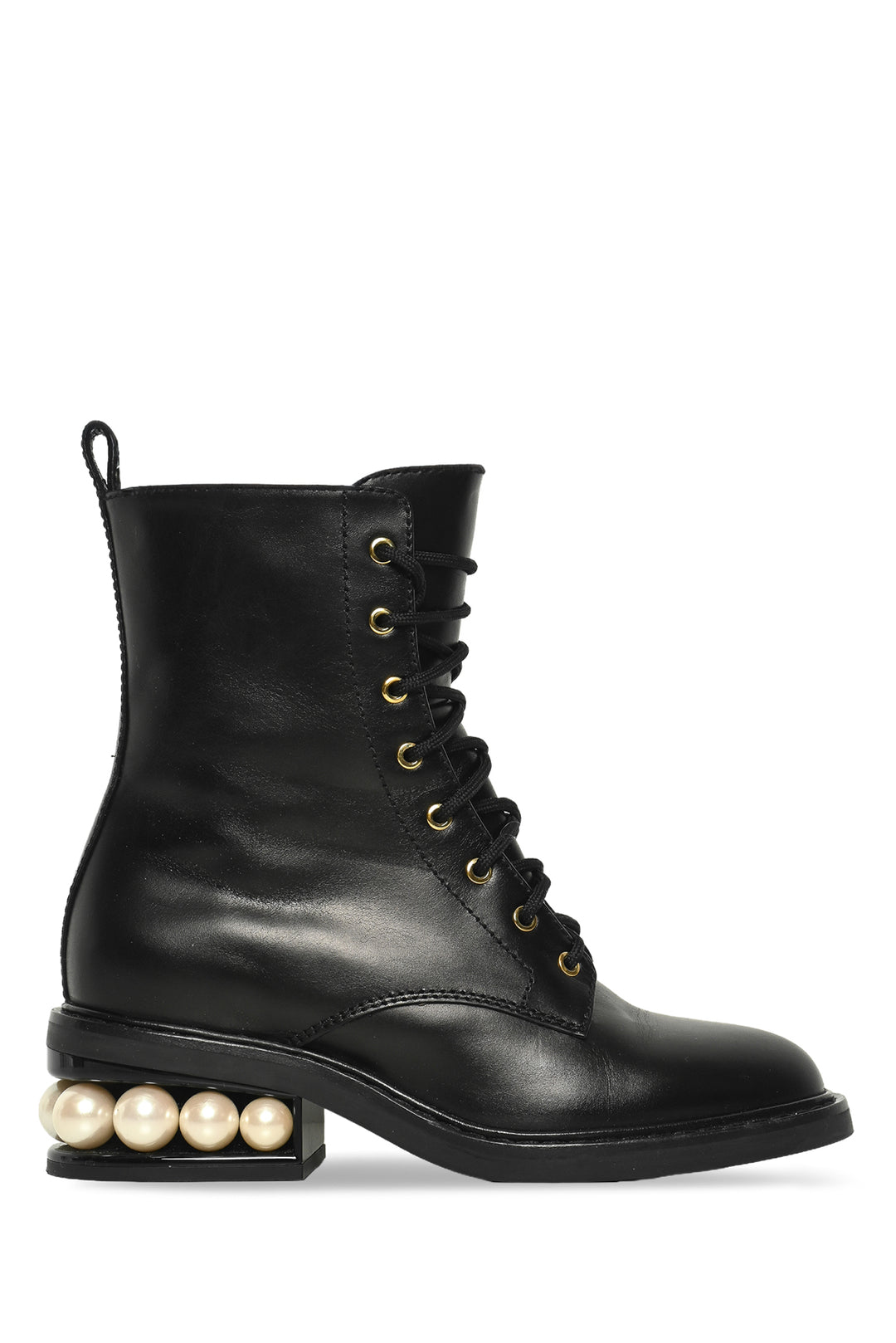 Nicholas Kirkwood Size 35 Casati Faux Pearl Combat Boots